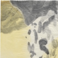 Serie: Blume und Stern (Detail) | 2019<br>Tusche, Leinöl auf Papier,<br>98 x 64 cm