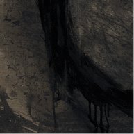 Dunkle Spur (Detail) | 2020<br>Tusche, Eitempera, Ölfarbe, auf Leinwand<br>110 x 100 cm