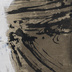 Dunkle Spur (Detail) | 2020<br>Tusche, Eitempera, Ölfarbe, auf Leinwand<br>110 x 100 cm