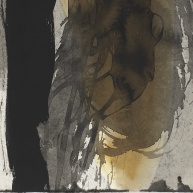 Der Tanz (Detail) | 2016<br>Tusche, Eitempera, Leinöl auf Papier<br>78 x 100 cm