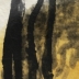 Serie: Blume und Stern (Detail) | 2015<br>Tusche, Leinöl auf Papier,<br>98 x 64 cm